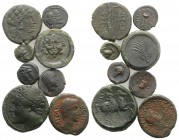 Sicily, lot of 8 Greek Æ coins, to be catalog. Lot sold as is, no return