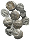 Macedon and Thrace, lot of 10 AR Fractions, to be catalog. Lot sold as is, no return