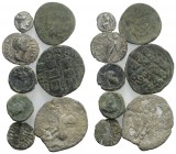 Mixed lot of 8 coins, including Greek, Roman Republican, Roman Imperial and Byzantine, to be catalog. Lot sold as is, no return