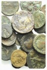 Lot of 24 mixed Æ and BI coins, including 5 Greek, 16 Roman Imperial, 2 Islamic, 1 Medieval. Lot sold as is, no return