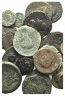 Lot of 23 mixed Æ coins, including 4 Greek (including fake Argos), 1 Roman Republican, 17 Roman Imperial, 1 Medieval. Lot sold as is, no return