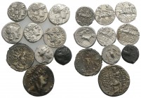 Lot of 10 Greek (3), Roman Republican (6) and Roman Imperial (1) AR and Æ coins, to be catalog. Lot sold as is, no return