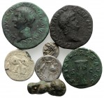 Mixed lot of 6 Æ and AR coins (Greek and Roman) and 1 Bronze Figurine, to be catalog. Lot sold as is, no return