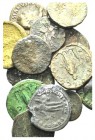 Lot of 15 Greek (2), Roman Imperial (11), Byzantine (1) and Islamic (1) Æ coins, to be catalog. Lot sold as is, no return