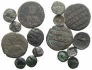 Mixed lot of 8 Æ coins, including Greek (6) and Byzantine (2), to be catalog. Lot sold as is, no return