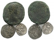 Lot of 3 Roman Republican (2 AR) and Roman Imperial (1 Augustus bronze), to be catalog. Lot sold as is, no return