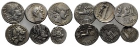 Lot of 5 Roman Republican AR coins, to be catalog. Lot sold as is, no return