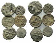 Lot of 6 Roman Republican Pb Seals. Lot sold as is, no return