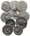 Lot of 10 Roman Republican and Roman Imperial AR coins, to be catalog. Lot sold as is, no return