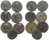 Lot of 7 Roman Imperial Æ coins, including Drusus, Nero, Vespasian, Antoninus Pius, Aelius, Marcus Aurelius and Magnentius, to be catalog. Lot sold as...
