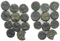 Lot of 11 Byzantine Æ coins, to be catalog. Lot sold as is, no return
