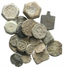 Lot of 23 Lead Byzantine-Medieval Seals and Weights. Lot sold as is, no return