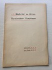 Bollettino del Circolo Numismatico Napoletano serie 1 No. 4 Gennaio 1919 . Brossura ed. pp. 15. Il presente fascicolo, che costituisce tutto il pubbli...