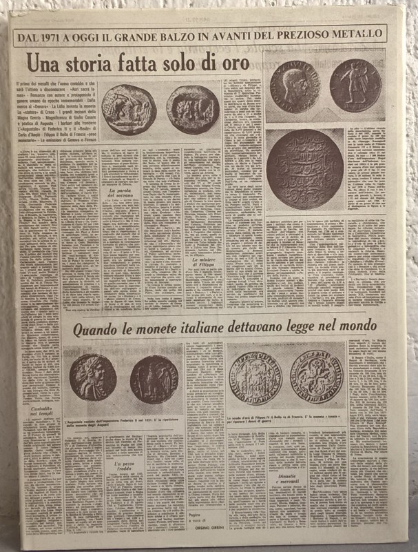 ORSINI O. – Una storia fatta solo di oro. Roma, 1980. pp. 125, ill.