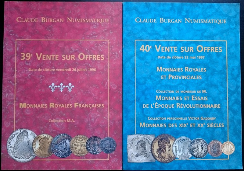 Claude Burgan Numismatique. Aste 39 e 40. Parigi, 26 Giugno 1996 e 22 Maggio 199...