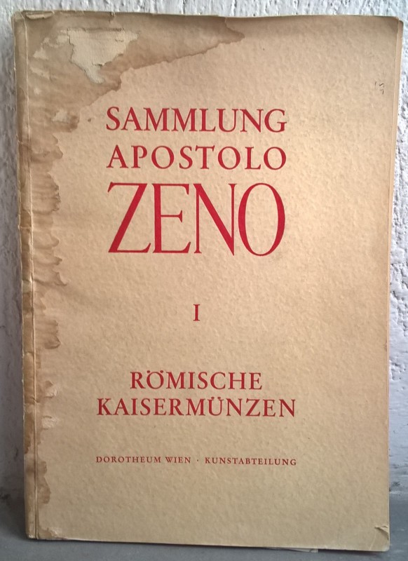 DOROTHEUM – Wien, 13-16 juni 1955. Sammlung APOSTOLO ZENO (1668-1750). I. Romisc...
