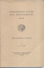 D. H. COX. – The Caparelli hoard. N.N.A.M 43. New York, 1930. Ril. editoriale, pp. 17, tavv. 2 doppie. Importante ritrovamento di monete veneziane. Bu...
