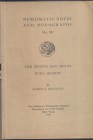 A. R. BELLINGER. – The eighth and ninth Dura hoards. N.N.A.M. 85. New York, 1939. Ril. editoriale, pp. 92, tavv. 13. Buono stato.