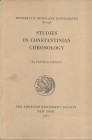 P. BRUUN. – Studies in costantinian chronology. N.N.A.M. 146. New York, 1961. Ril. editoriale, pp.116, tavv. 8. Buono stato.