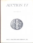MALTER J. L. – Auction IV. The coinage of ancient Judaea and the tetradrachms of roman Egypt – plus other ancient coins , Judaean antiquites…. Los Ang...