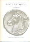 MONNAIES ET MEDAILLES. Vente 32. Monnaies grecques, mannaie Juives, mannaie de la Palestine. Basel, 20 – Octobre – 1966. Pp 52, nn. 529, tavv. 32. Ril...