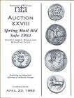 NUMISMATIC FINE ARTS. Auction XXVIII. Spring mail bid sale 1992. Ancient greek, roman and byzantine coins, feautring an important offering of Judean c...