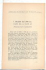 PATRIGNANI A. - I Giubilei del 1390 ( III ), 1400 ( IV ) e 1423 ( V ). Mantova , 1947. pp. 4. ril. carta varese, buono stato.
