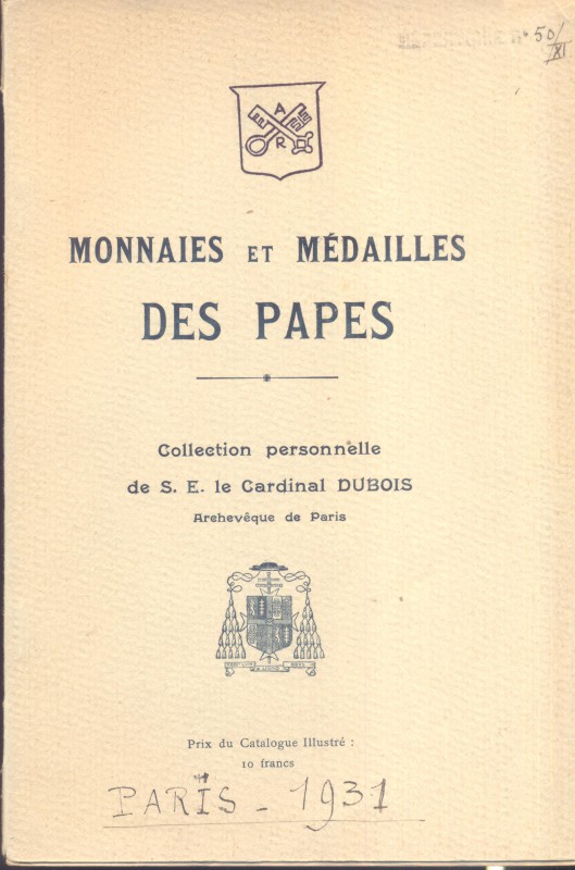 PLATT CLEMENT Parigi - Listino a prezzi fissi. Paris, 1931. Collezione Dubois. M...