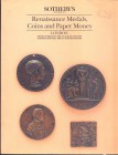 SOTHEBY'S. Italian Renaissance medals, ancien,english and foreign coins. London, 23 - May - 1988. pp.100, nn. 1152, tavv nel testo. ril. editoriale, b...