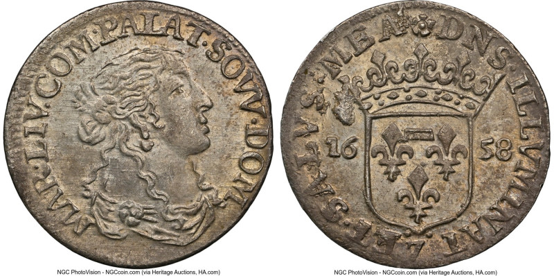 Tassarolo. Livia Centurioni Malaspina Luigino 1658 MS63 NGC, KM48.1, MIR-994. "7...