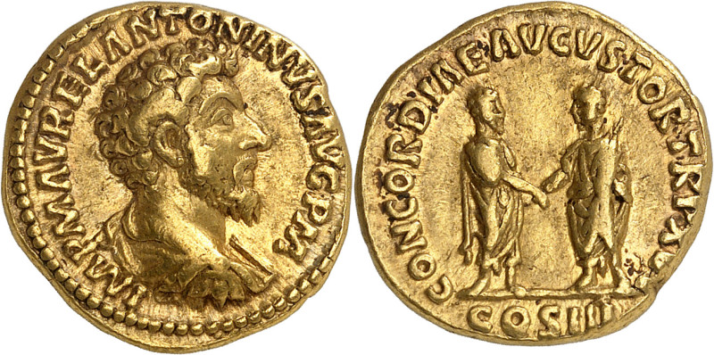 MARCUS AURELIUS, Augustus 161-180

Aureus, Rom, 162. IMP M AVREL ANTONINVS AVG...