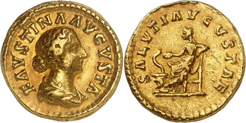 FAUSTINA JUNIOR, Gemahlin des Marc Aurel, † 176

Aureus, Rom, 161-163 (unter M...