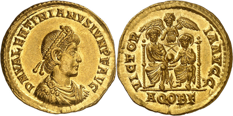 VALENTINIANUS II, 375-392

Solidus, Aquileia, 381. D N VALENTINIANVS IVN P F A...