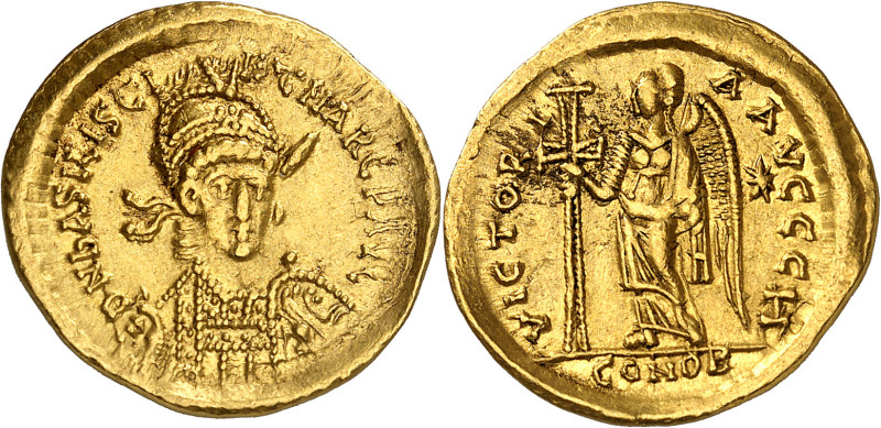 BASILISCUS, 475-476

Solidus, Constantinopolis, 8. Offizin. Mit seinem Sohn Ma...