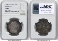 Charles II 1/2 Crown 1676 XF40 NGC, KM438.1, S-3367. Fully struck up and bestowed ample visual character. HID09801242017 © 2024 Heritage Auctions | Al...