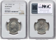 British Colony. Victoria 18 Piastres 1901 AU Details (Cleaned) NGC, KM7. HID09801242017 © 2024 Heritage Auctions | All Rights Reserved