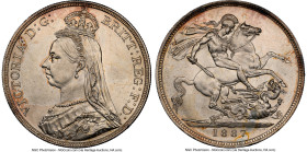 Victoria Crown 1887 MS63 NGC, KM765, S-3921. A beaming argent representative preserved at a commendable Choice assignment. HID09801242017 © 2024 Herit...