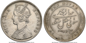 Alwar. Mangal Singh Rupee 1891 AU Details NGC, KM46. Mangal Singh, under Empress Victoria. HID09801242017 © 2024 Heritage Auctions | All Rights Reserv...