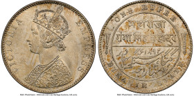 Bikanir. Ganga Singh Rupee 1892 MS63 NGC, KM72. Maharaja Ganga Singh Bahadur, under Victoria as Empress. HID09801242017 © 2024 Heritage Auctions | All...