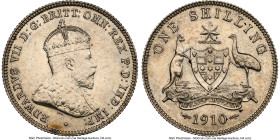 Edward VII Shilling 1910-(l) AU55 NGC, London mint, KM20. HID09801242017 © 2024 Heritage Auctions | All Rights Reserved