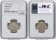 British Colony. Edward VII 9 Piastres 1907 AU Details (Cleaned) NGC, KM9. HID09801242017 © 2024 Heritage Auctions | All Rights Reserved