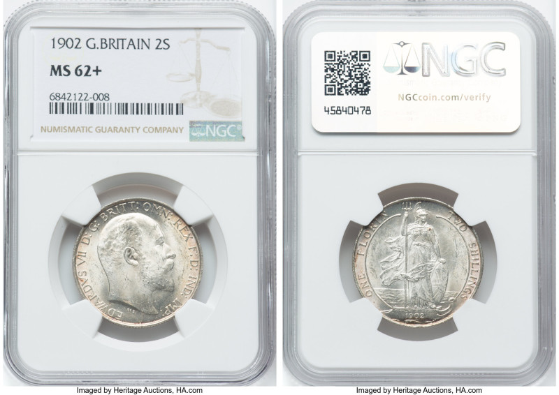 Edward VII Florin 1902 MS62+ NGC, KM801. HID09801242017 © 2024 Heritage Auctions...
