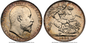 Edward VII Crown 1902 MS62 NGC, KM803, S-3978. An expansive issue and one most appreciated when viewed in-hand. HID09801242017 © 2024 Heritage Auction...