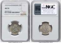 British Colony. George V 25 Cents 1919 AU55 NGC, KM17. HID09801242017 © 2024 Heritage Auctions | All Rights Reserved