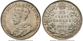 George V 25 Cents 1920 MS63 NGC, Ottawa mint, KM24a. HID09801242017 © 2024 Heritage Auctions | All Rights Reserved