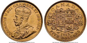 George V gold 5 Dollars 1913 AU58 NGC, Ottawa mint, KM26, Fr-4. HID09801242017 © 2024 Heritage Auctions | All Rights Reserved