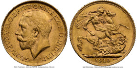 George V gold Sovereign 1913 MS62 NGC, KM820, S-3996. A handsome near-Choice representative of the type. HID09801242017 © 2024 Heritage Auctions | All...