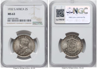 George V 2 Shillings 1932 MS63 NGC, KM22. HID09801242017 © 2024 Heritage Auctions | All Rights Reserved