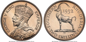 George V Proof 2 Shillings 1932 PR65 NGC, KM4. A stunning representative from the first Proof set of Southern Rhodesia. HID09801242017 © 2024 Heritage...