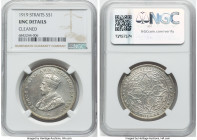 British Colony. George V 3-Piece Lot of Certified Assorted Issues NGC, 1) Dollar 1919 UNC Details (Cleaned), KM33 2) 50 Cents 1920 MS62, KM35.1 3) 20 ...